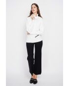 Pull col boule naturel