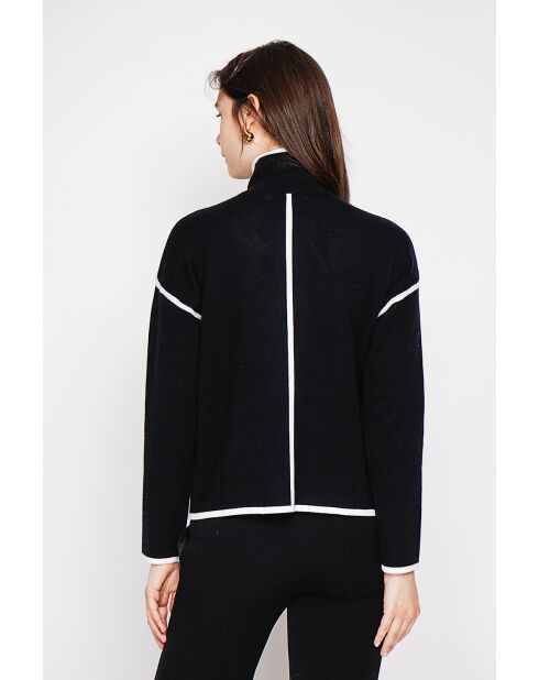 Veste col montant noire