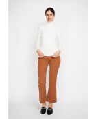 Pull col roulé classique naturel