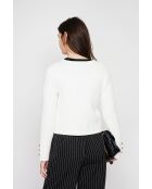 Veste courte boutonnée naturelle