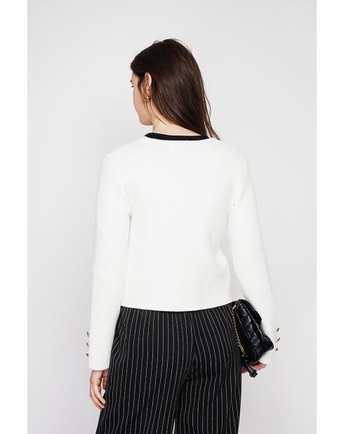 Veste courte boutonnée naturelle