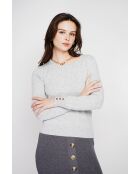 Pull col rond classique givre