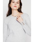 Pull col rond classique givre