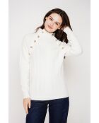 Pull col montant naturel
