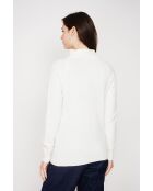 Pull col montant naturel