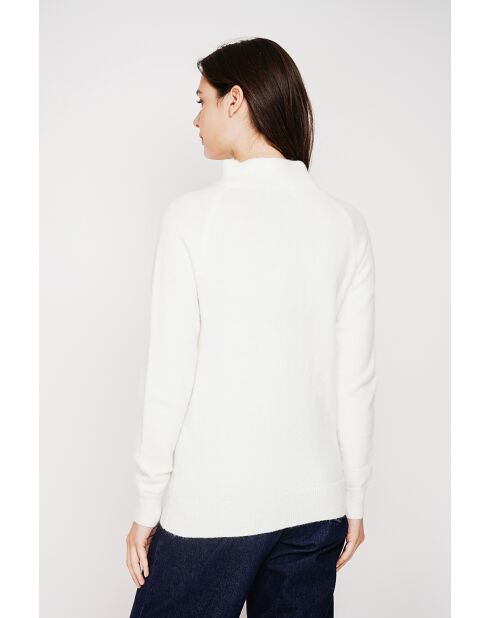 Pull col montant naturel