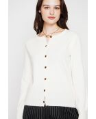 Gilet col ras du cou naturel