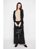 Gilet col v boutonné noir