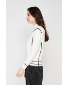 Pull col roulé montant naturel