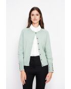 Gilet girocollo in giada