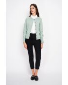 Gilet girocollo in giada