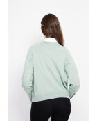 Gilet girocollo in giada