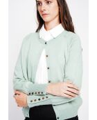 Gilet girocollo in giada