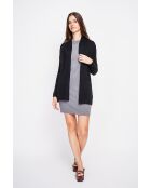 Gilet col châle noire