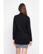 Gilet col châle noire