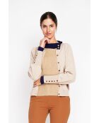 Gilet col ras du cou nougat