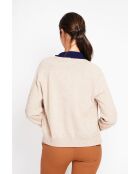 Gilet col ras du cou nougat