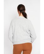 Gilet col ras du cou givre