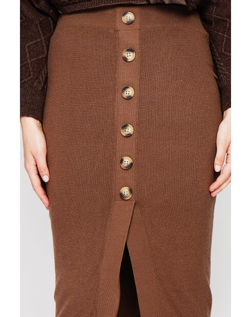Jupe longue marron