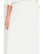 Jupe longue en Cachemire mélangé naturelle