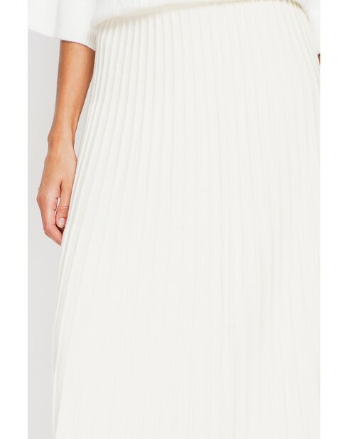 Jupe longue en Cachemire mélangé naturelle