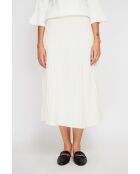 Jupe longue en Cachemire mélangé naturelle