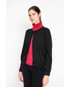 Gilet col ras du cou noir