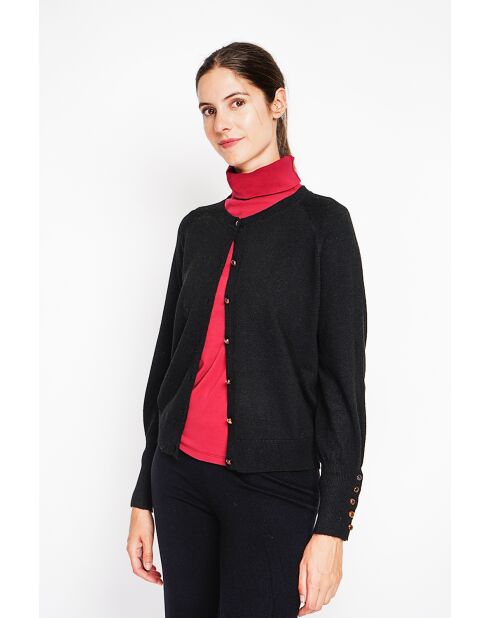 Gilet col ras du cou noir