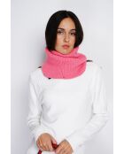 Girocollo rosa in misto cashmere a 7 fili