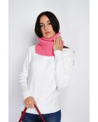 Girocollo rosa in misto cashmere a 7 fili