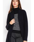 Gilet long fantaisie noir