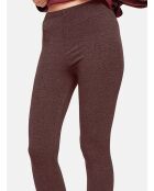 Legging en Soie mélangée café