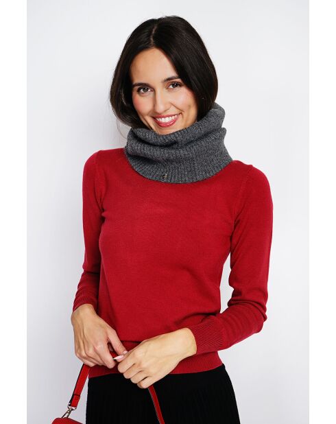 Girocollo Wolf in misto cashmere a 7 fili