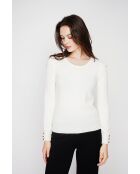 Pull col rond classique naturel