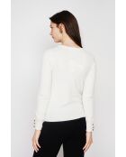 Pull col rond classique naturel