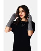 Muffole a costine in flanella misto cashmere a 8 strati