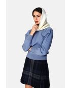 Girocollo in misto cashmere naturale a 4 strati