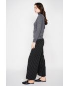 Pull col roulé classique loup