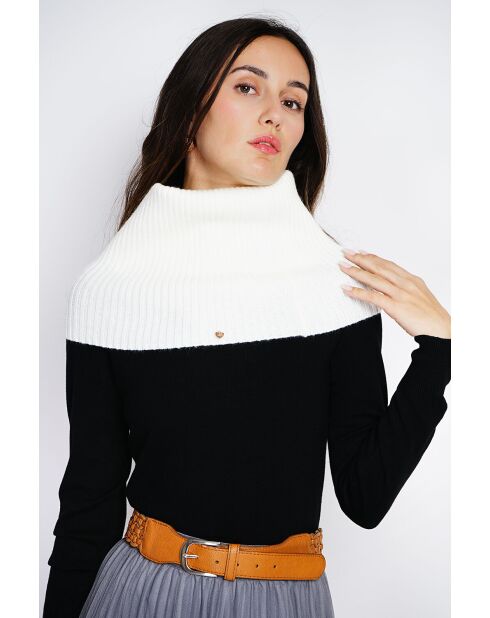 Girocollo in misto cashmere naturale a 7 fili