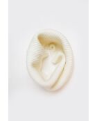 Girocollo in misto cashmere naturale a 7 fili