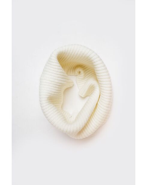 Girocollo in misto cashmere naturale a 7 fili