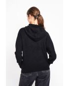 Pull à capuche noir