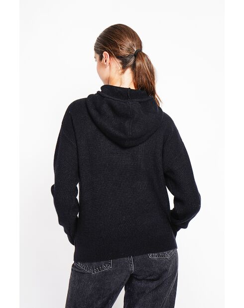 Pull à capuche noir