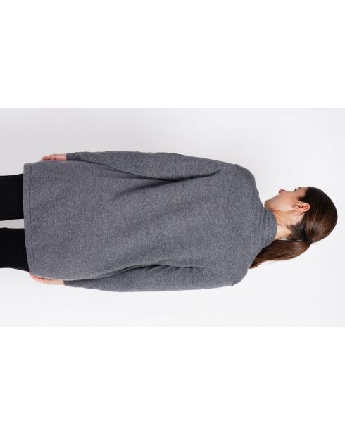 Gilet col châle loup