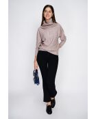 Pull col boule désert