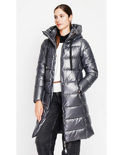 Doudoune longue loup