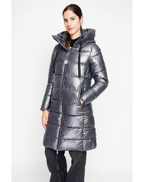 Doudoune longue loup