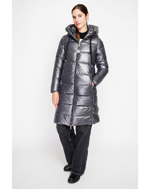 Doudoune longue loup