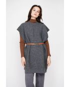 Robe poncho col rond loup