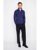 Pull col camionneur bleu nuit